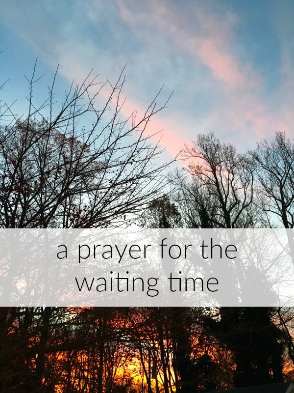 A Prayer for the Waiting Time