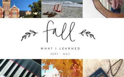 10 Things I Learned This Fall